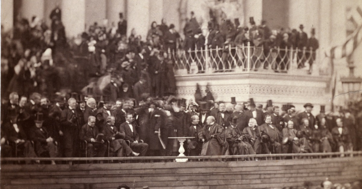 Photograph of President Abraham Lincoln's 2nd Inauguration